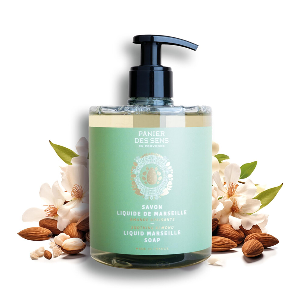 Panier Des Sens - Liquid Hand Soap - Almond Foaming Hand Wash ? With Sweet Almond And Coconut Oil - Savon De Marseille Made In France - Organic Hand