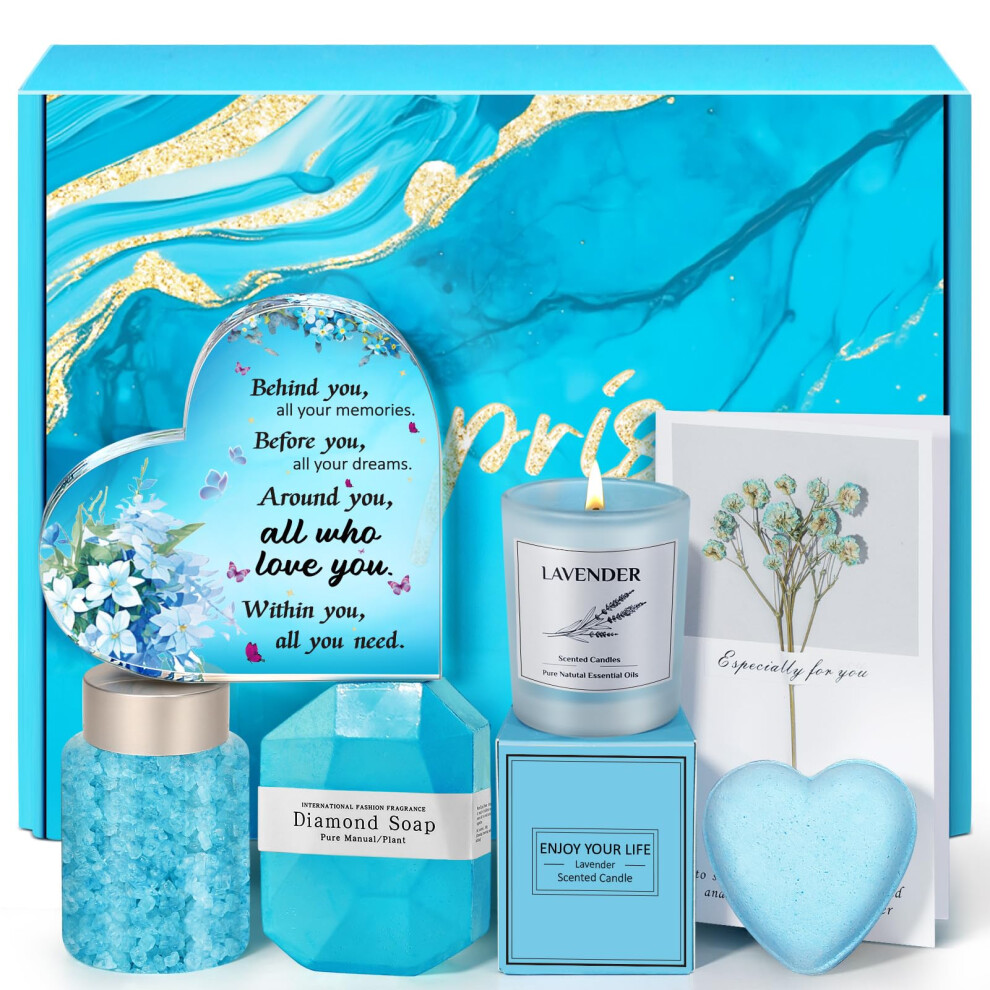 Eletorot Christmas Gifts For Women: Happy Birthday Basket Present Set For Her Mum Girlfriend Sister Friend Wife Teacher, Ladies Personalised Bath Spa