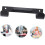 2pcs Ironing Board Wall Mount Holder Heavy Duty Double Hook Storage Rack for Home and Hotel 2