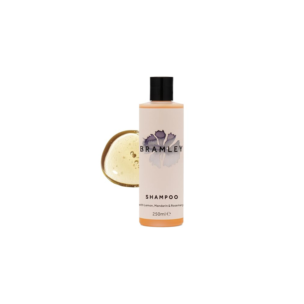 Bramley Products Bramley Shampoo (250Ml), Sulphate Free And Natural Shampoo With Rosemary, Lemon & Mandarin Essential Oils, Vegan And Sls Free