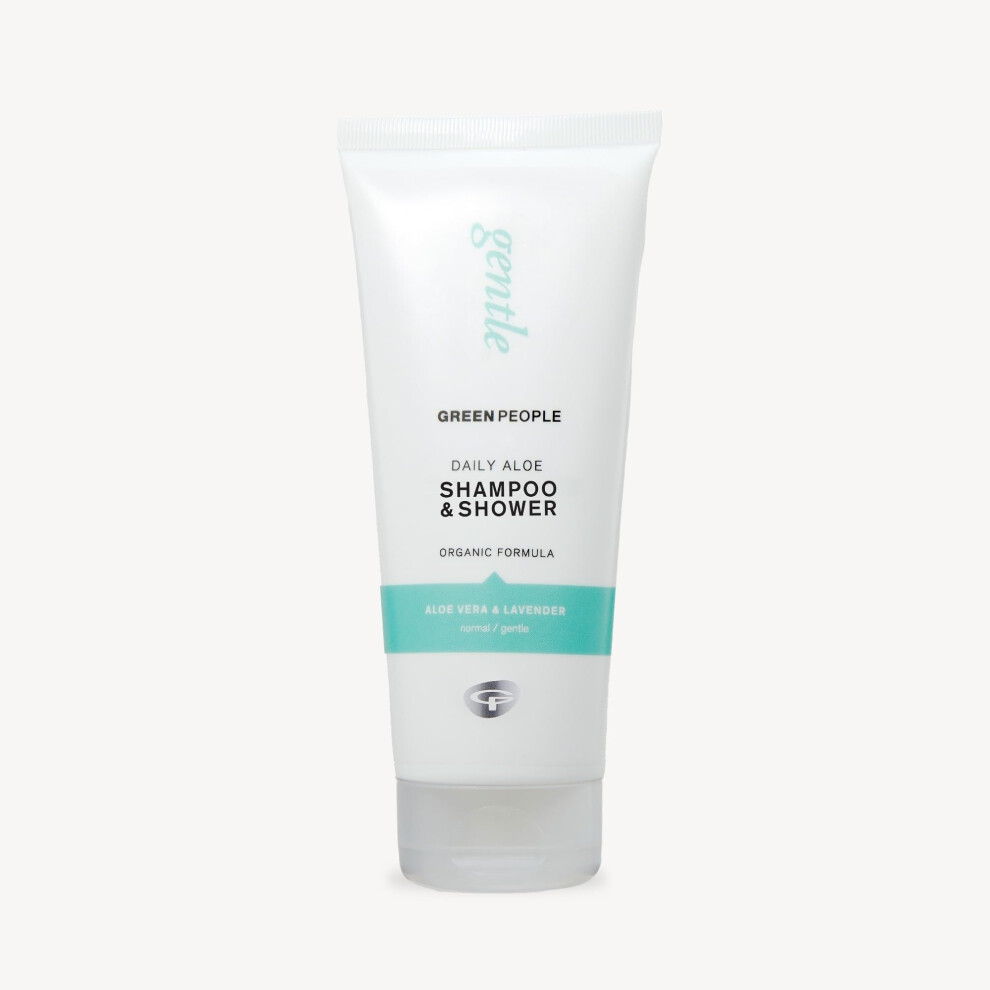 People Daily Aloe Shampoo 200Ml | Natural & Organic Aloe Vera Shampoo | Gentle Family Shampoo For Regular Use By All Hair Types | Silicone Free Green