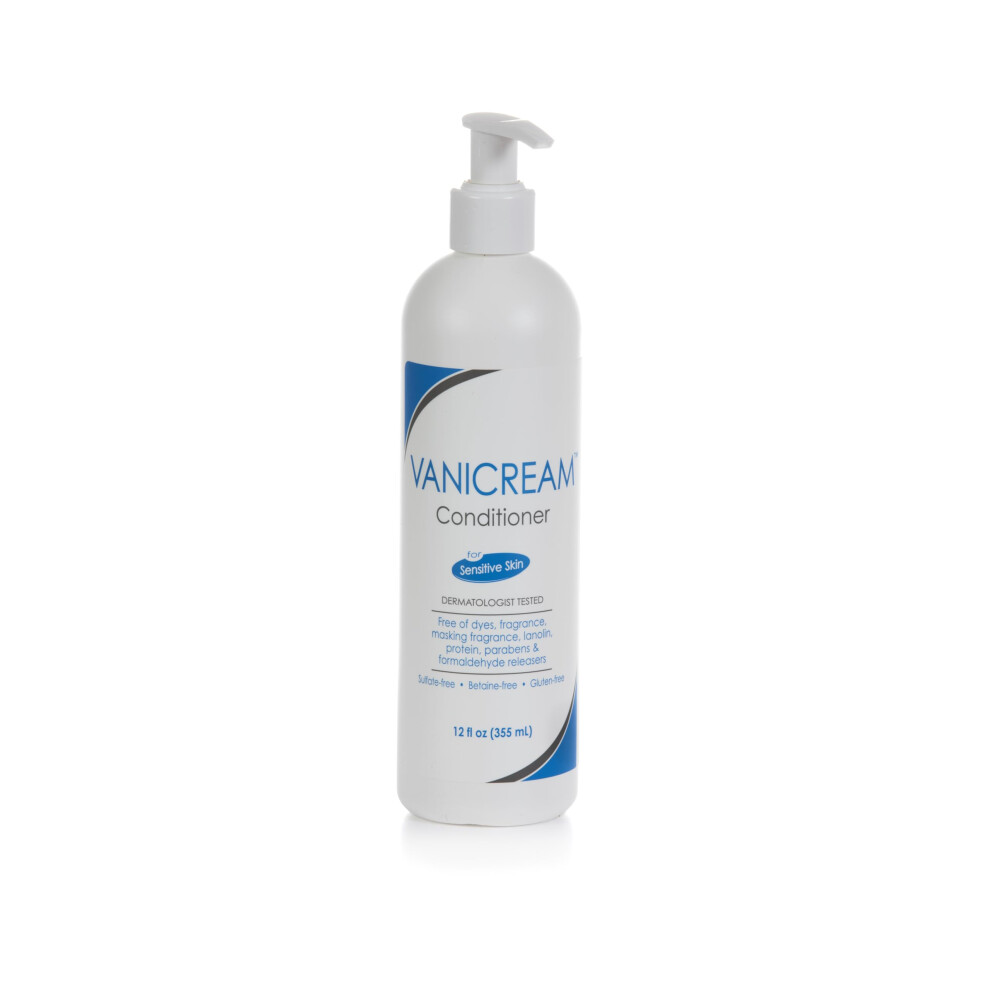 Vanicream Pharmaceutical Specialties Free And Clear Hair Conditioner For Sensitive Skin, Fragrance Free, 12 Oz.