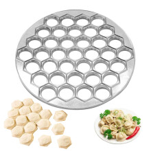 Ravioli Maker Dumpling Press 37 Holes Rustproof Aluminum Alloy Easy Wash for Home and Restaurant