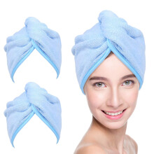 Microfiber Hair Drying Wrap, Reduces Hair Damage, Super Absorbent Quick Drying Towel for Women, Men, Kids, Gym, Travel, Beach, Yoga, Camping, Outdoor