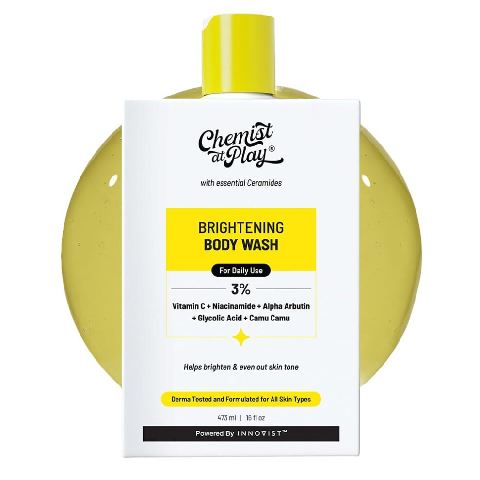 Photos - Shower Gel Chemist at Play Brightening Body Wash 1 Vitamin C and Niacinamide For Dry Normal Oily Dull Skin Helps Fade Scars Brightens S