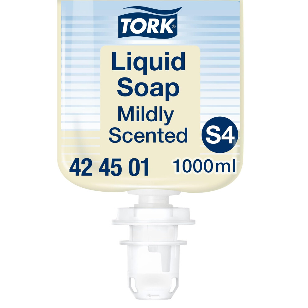 Tork Mildly Scented Liquid Soap S4, Fresh Scent, 1000Ml, 424501