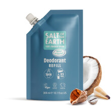 Salt of the Earth - Natural Deodorant Spray Refill Pouch, x3 Uses - Ocean & Coconut - Vegan, Long Lasting Protection, Leaping Bunny Approved, Made in