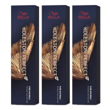 Wella Koleston Perfect Me+ KP Pure Naturals 4/0 Medium Brown - Pack of 3