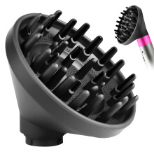 Fixbetter Upgraded Diffuser Nozzle for Dyson Airwrap Attachment, Hair Dryer Diffuser Attachment for Dyson Airwrap HS05 HS01, Converting for Dyson
