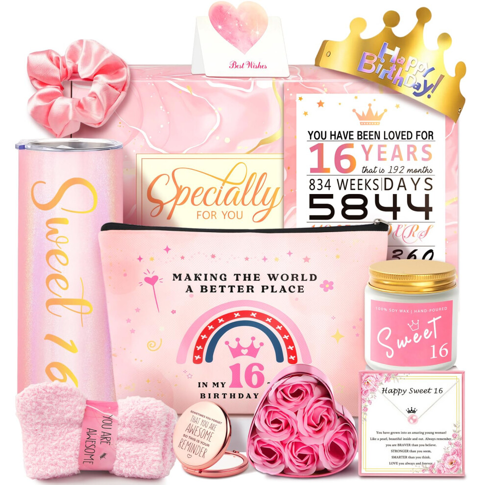 Awfrky Sweet 16 Gifts For Girls 16Th Birthday Gifts For Girls 16 Year Old Girl Birthday Gift Ideas, Unique Trendy For Teen, Daughter, Niece, Granddaughter,