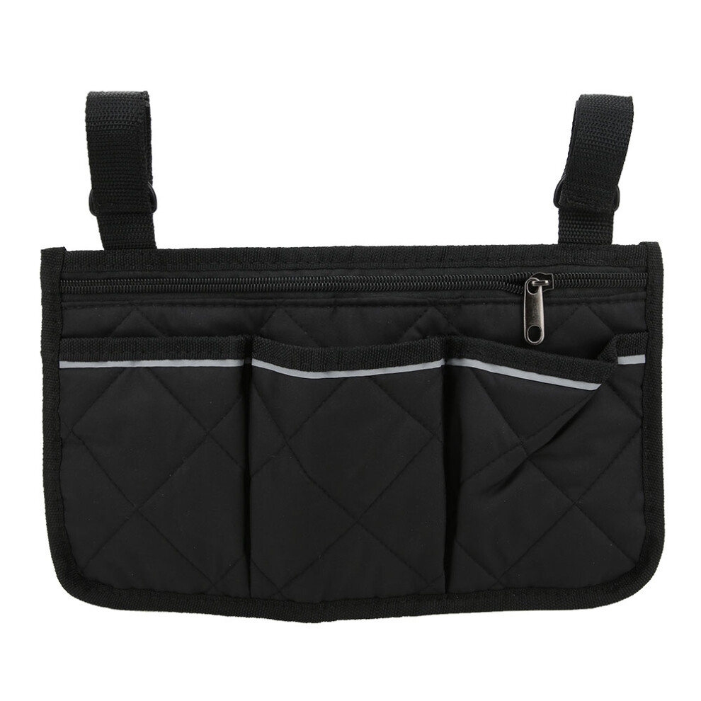 Wheelchair Side Bag, Multifunctional Armrest Storage, Waterproof Wheelchair Side Bag Ensures Essentials Are Always Within Reach, Universal Mobility