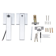 Soluzione di ingresso intelligente, serratura biometrica quadrata per porte in legno e metallo da 30 mm a 60 mm, maniglia intelligente con