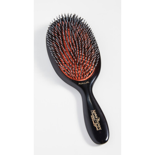 Mason Pearson Popular Mixture Bristle/nylon Mix Hair Brush-ruby Handle 1
