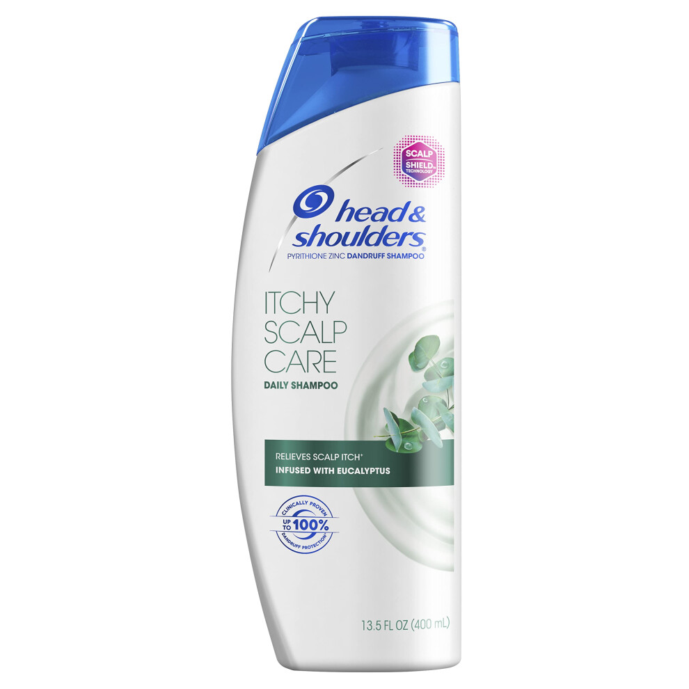 Head & Shoulders Itchy Scalp Care With Eucalyptus Anti-Dandruff Shampoo 13.5 Fl Oz (Pack Of 2)