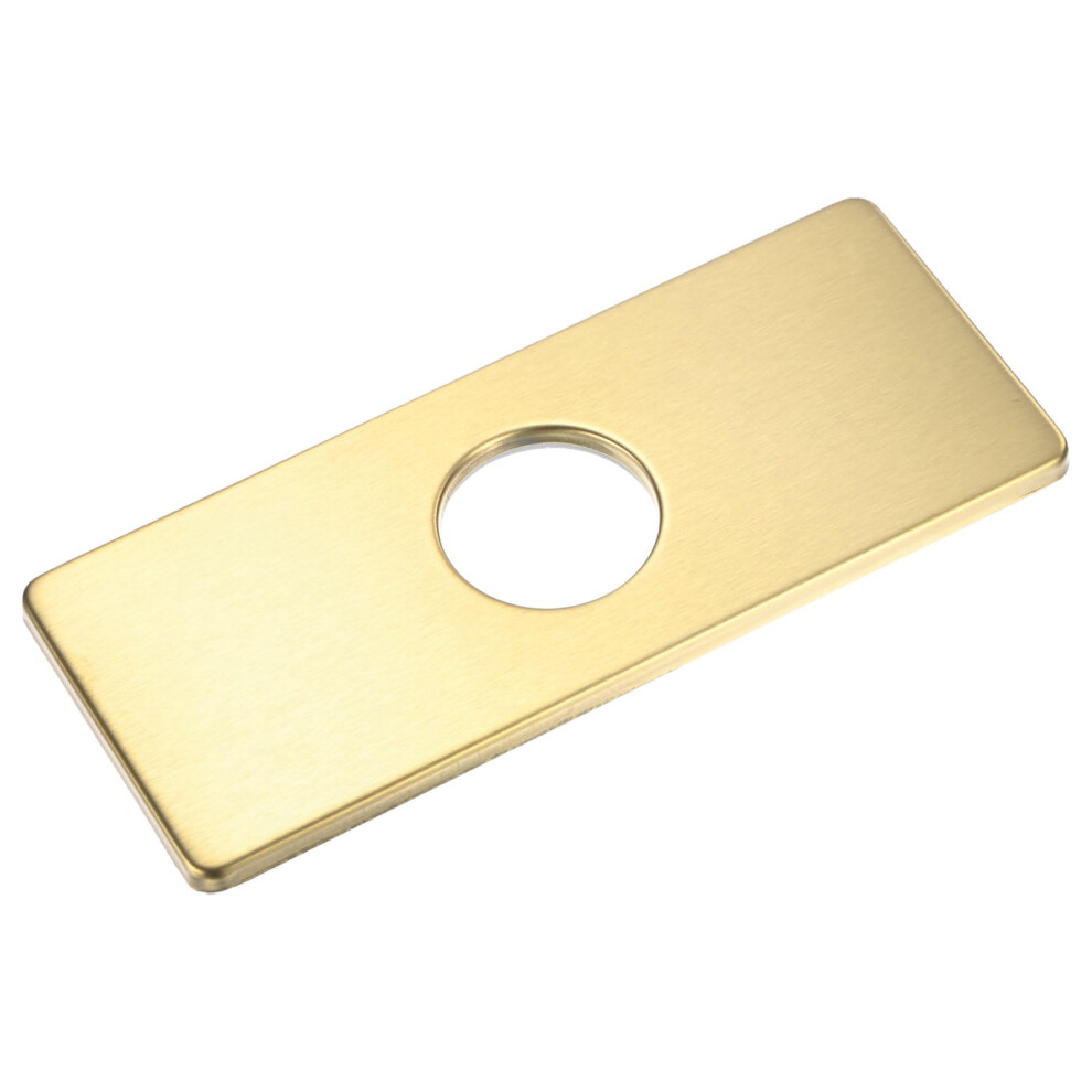 Brushed Gold Faucet Deck Plate 6 Inch 304 Stainless Steel Sink Hole Cover For Kitchen Bathroom 9199774710015