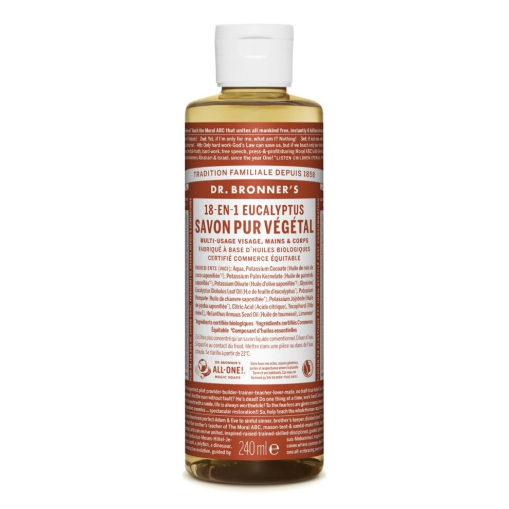 Dr. Bronner's Dr.bronner's Savon Pur V?G?Tal Eucalyptus 240Ml