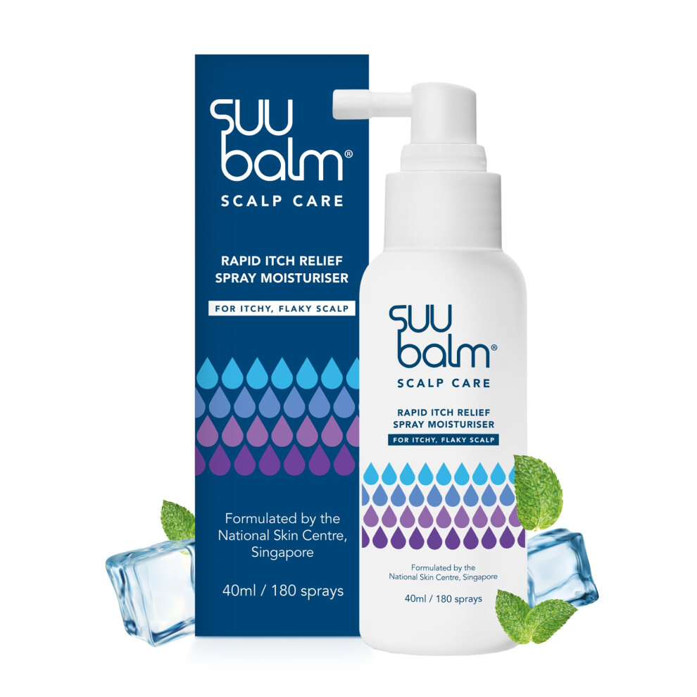Suu Balm Scalp Care, Rapid Soothing Scalp Relief Spray Moisturiser Treatment, Itchy Scalp Treatments, Spray For Itchy Dry Scalp, Leave In Treatment