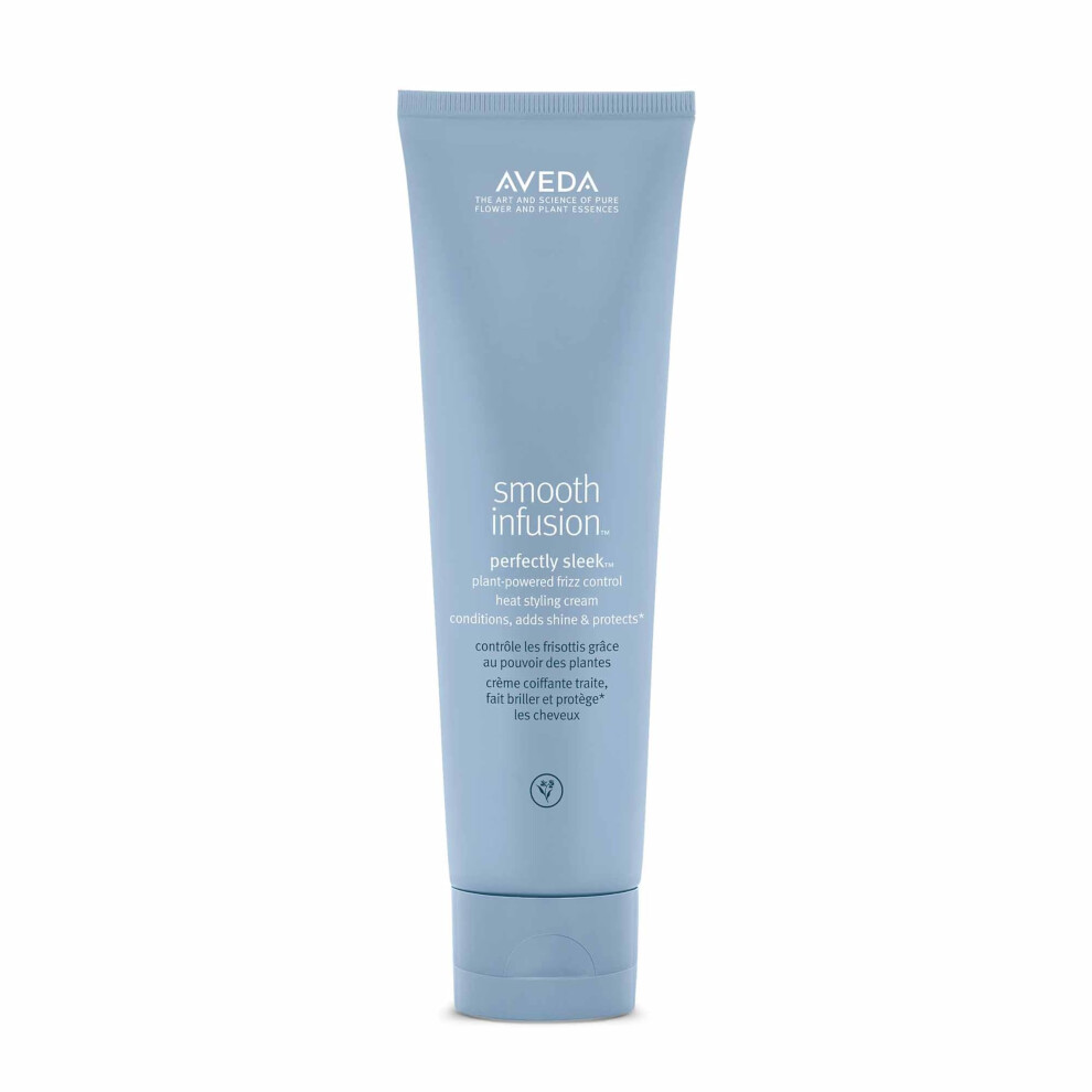 Aveda Cream Smooth Infusion Perfectly Sleek | Heat-Activated Hair Styling | Curly & Coily Hair | Protects Against Frizz, Humidity & Heat | Silicone