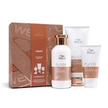 Wella Professionals Fusion Gift Set - Includes Shampoo, Conditioner and Hair Mask - Protection against Breakage & Damage, Deep Repair - Perfect for