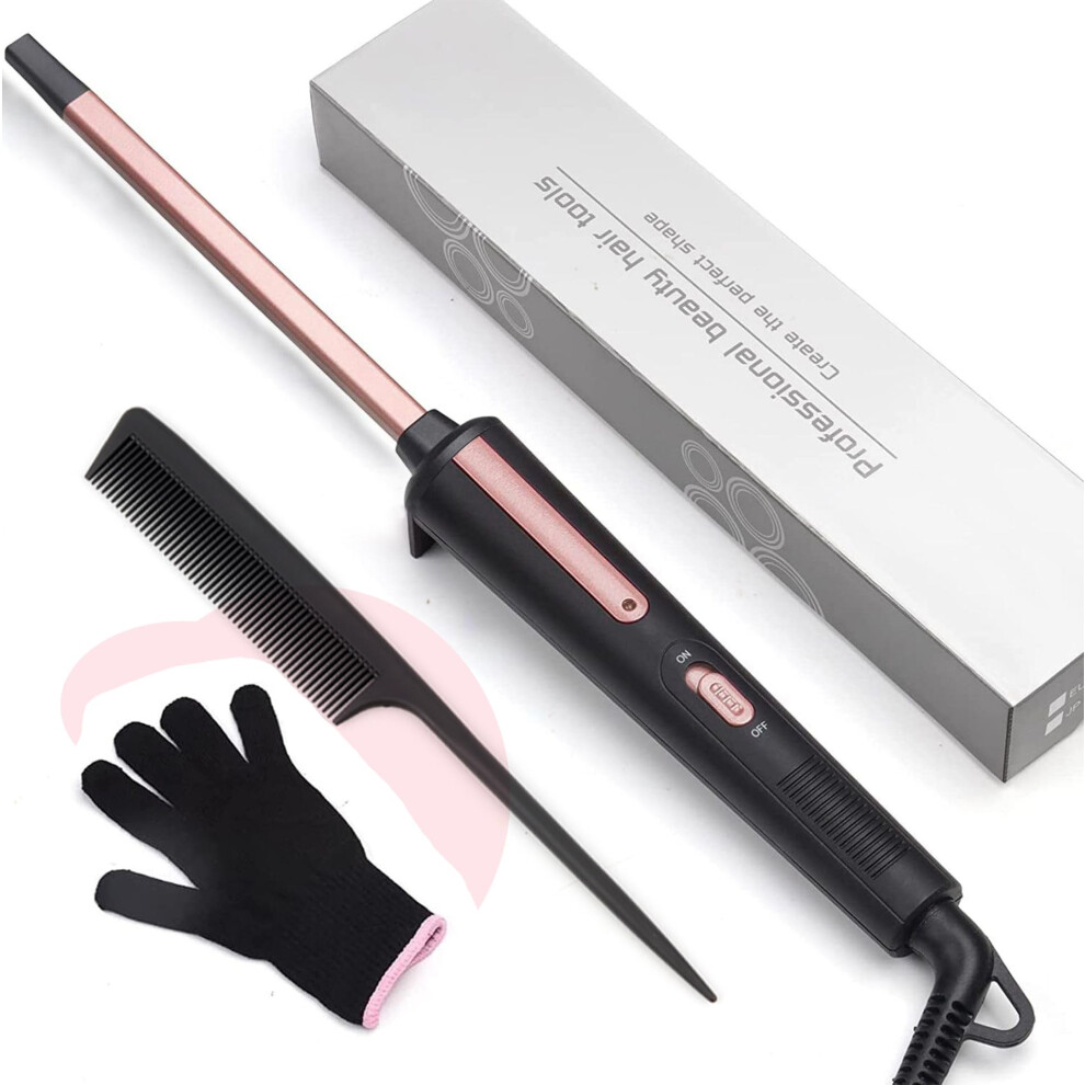 Unobey Curling Wand 9Mm, Thin Curling Iron Tight Curls Ceramic Barrel Hair Curling Wand For Long & Short Hair