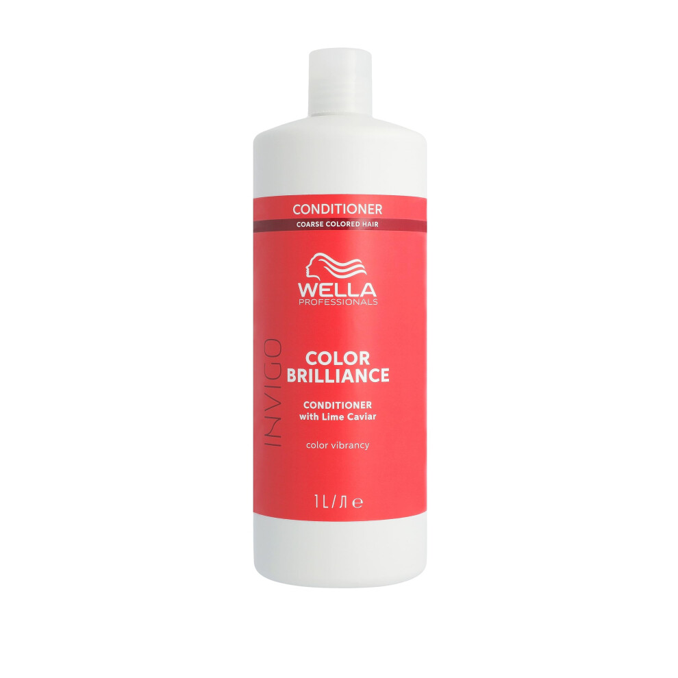 Wella Professionals Invigo Color Brilliance Vibrant Color Conditioner - Boost Shine, Colour Vibrancy & Hair Colour Protection - Hair Care For Coarse