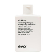 Evo Gluttony Volumising Shampoo - Full Size Lightweight Shampoo To Gently Cleanse, Build Body & Strengthen Fine Hair - 300ml