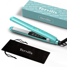 Terviiix Mini Hair Straightener for Short Hair, Small Straighteners Travel Straighteners and Ceramic Plate, Quick and Easy Hair Styling, Dual Voltage,