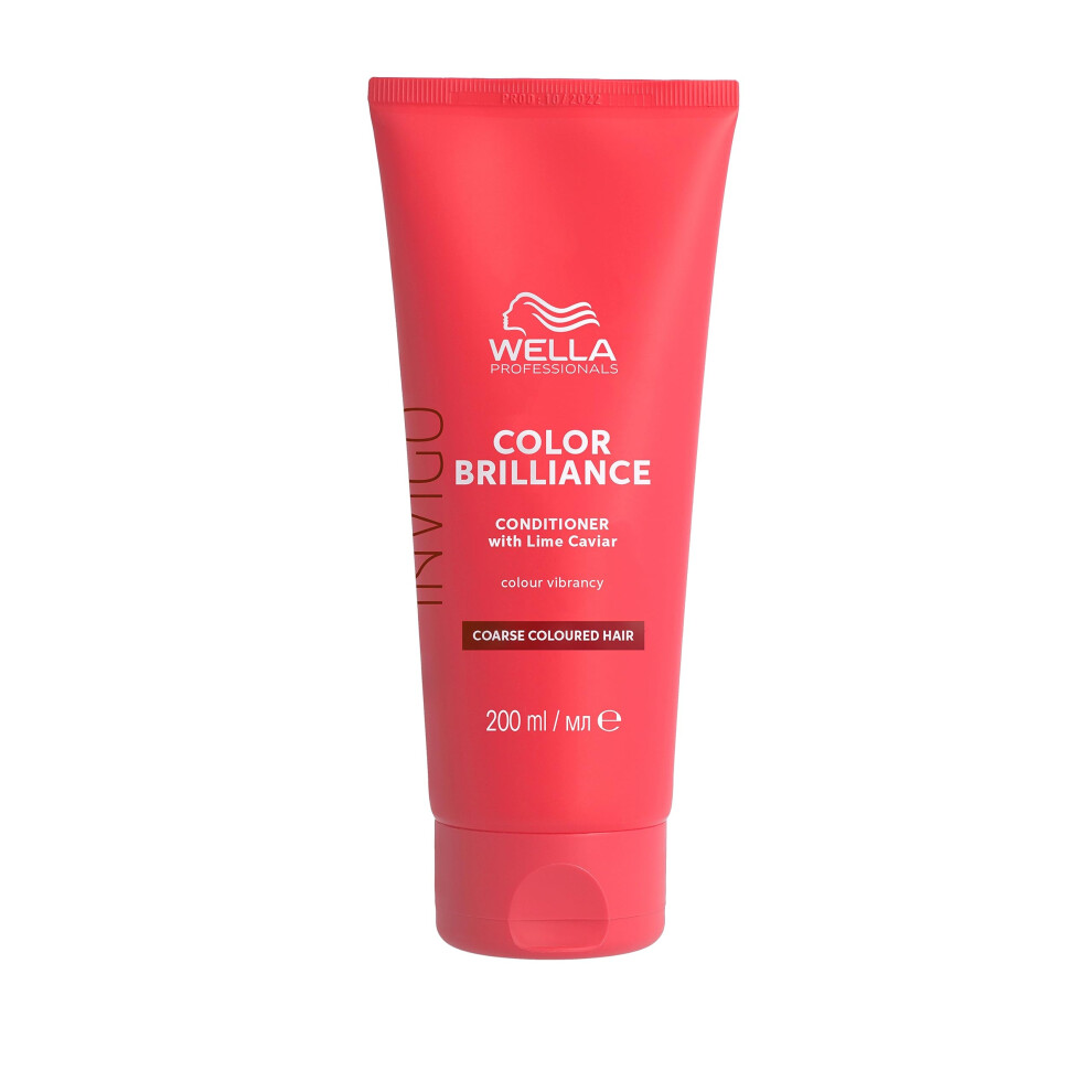 Wella Professionals Invigo Color Brilliance Vibrant Color Conditioner - Boost Shine, Colour Vibrancy & Hair Colour Protection - Hair Care For Coarse