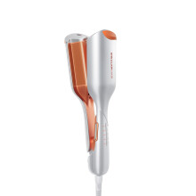 SHEGLAM Beach Babe Wave Iron for Hair 2 Barrel Crepe Iron 25mm/1inch with Smart Timer, Adjustable Temperature, Dual Voltage, Anti-Scald ? Curling Rod