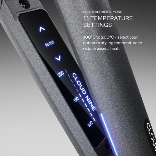 Cloud Nine CLOUD NINE The Original Iron Grey Hair Straightener Starlight Grey | Variable Temperature Control Quick Heat Touch Technology Ceramic Floating Plates 1