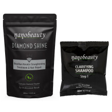 Nanobeauty Brazilian Keratin Hair Treatment, 150ml, Home Kit, Blow dry, Smoothing Straightening with Argan Oil, Vegan Friendly Professional Results 1