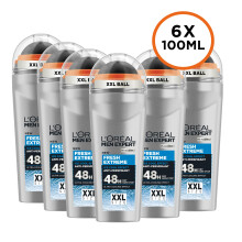 L'Or?al Paris Men Expert Fresh Extreme 48H Roll On Deodorant XXL, Anti-Perspirant, Ultra Absorbent Technology, Combats Sweat & Body Odour For 48