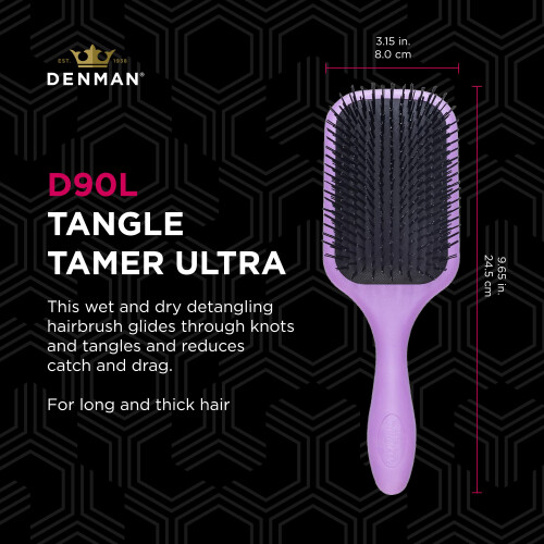 Denman Denman D90L Tangle Tamer Ultra Brush, Violet 1