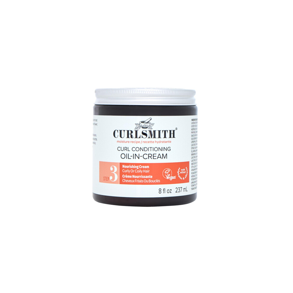 Curlsmith Cream - Curl Conditioning Oil In - Vegan Leave In Conditioner For Curly And Coily Hair (237Ml)