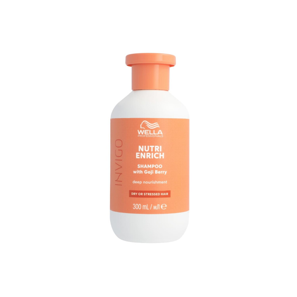 Wella Professionals Invigo Nutri Enrich Deep Nourishing Shampoo - Instant Deep Nourishment Shampoo With Oleic Acid And Goji Berry - Restore Dry And