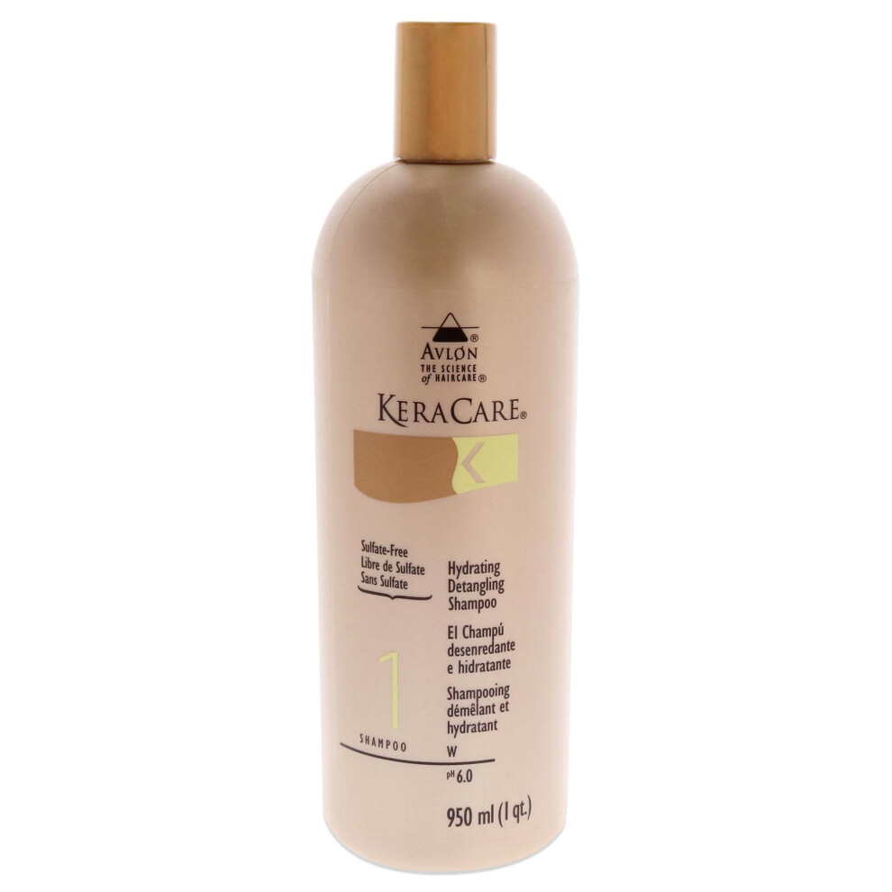 Keracare Hydrating Detangling Shampoo- Dry, Damaged & Curly Hair 32Oz