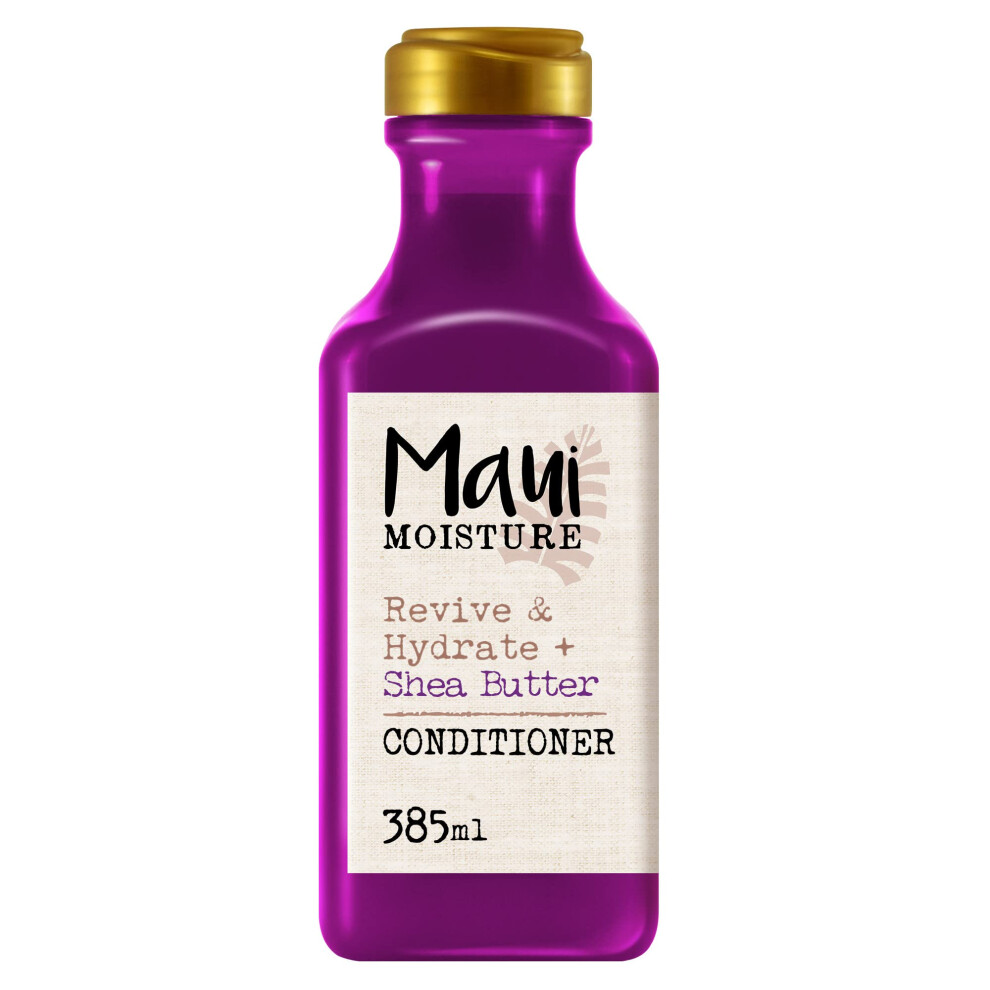 Maui Moisture Revive + Hydrate Shea Butter Conditioner For Dry Damage Hair, 385Ml