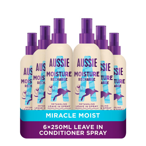 Aussie Aussie Miracle Moist Conditioning Spray, for Really Thirsty Hair, 250 ml