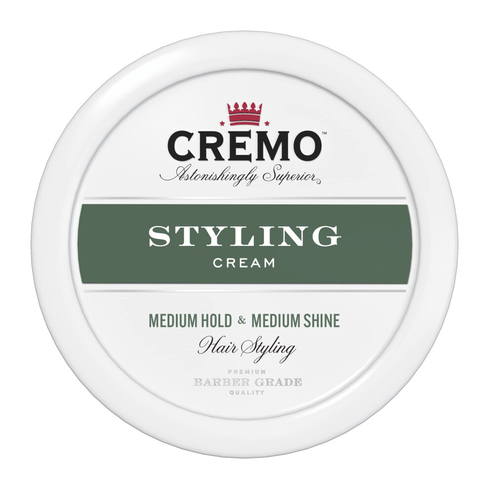 Cremo Cream - Barber Grade Hair Styling For Men - Medium Hold & Medium Shine - 113G