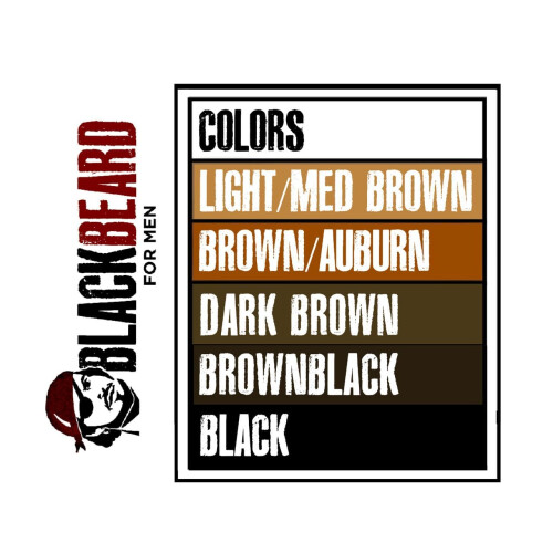Blackbeard for Men - temporary brush on colour 12ml 0.40oz (Black, 1 Pack) 2