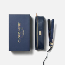 CLOUD NINE The Original Iron Blue Hair Straightener Giftset | Variable Temperature Control Quick Heat Touch Technology Ceramic Floating Plates Spring