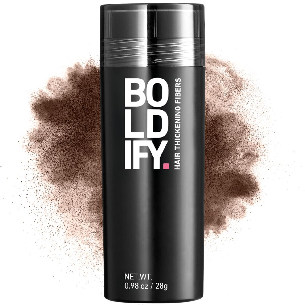 Boldify Brown Hair Fibres (28G) - Fill In Thinning And Fine Hair For An Instantly Fuller, Thicker Look - 14 Shades For Women And Men - Medium