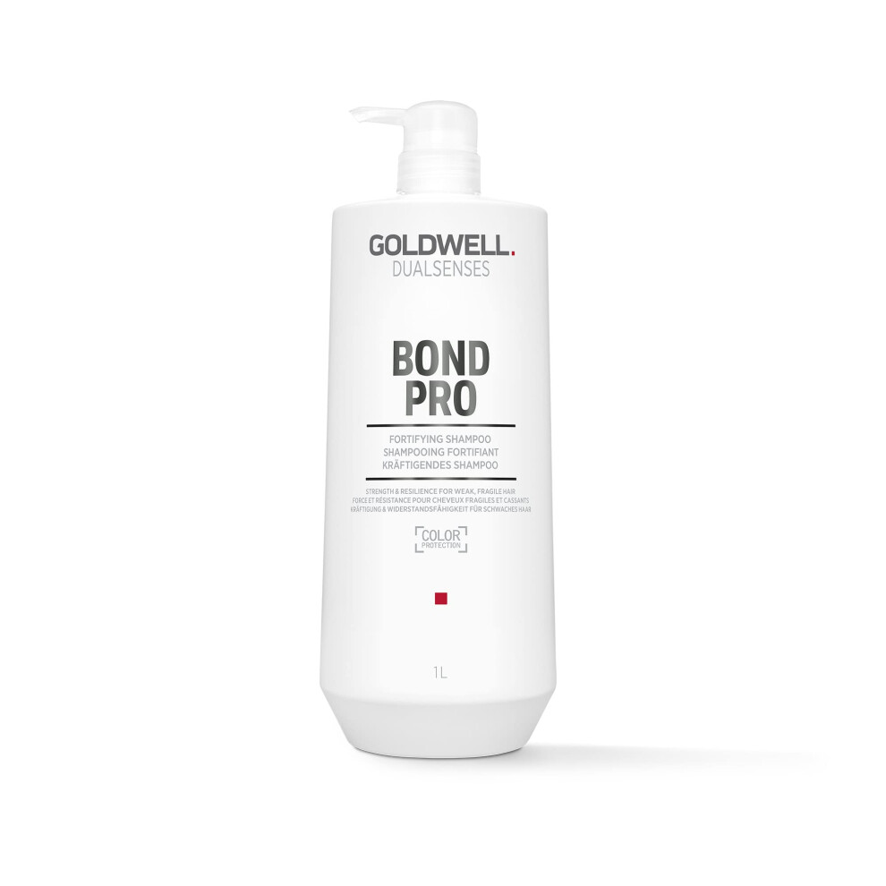 Goldwell Dualsenses Bond Pro Fortifying Shampoo For Fragile, Damaged Hair, Strengthening With Microprotec Complex, 1000Ml