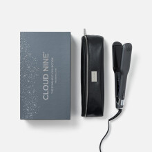 CLOUD NINE The New Wide Iron Hair Straightener Starlight Collection Grey | Variable Temperature Control | Revive Mode Mineral-Infused Plates | Digital