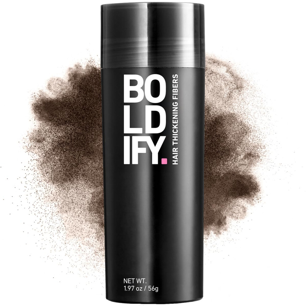 Boldify Brown Hair Fibres (56G) - Fill In Thinning And Fine Hair For An Instantly Fuller, Thicker Look - 14 Shades For Women And Men - Ash
