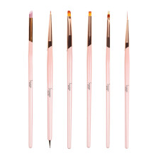 SINCERO SALON Nail Art Brushes Set, Gel Nail Polish Nail Art Design Painting Tools, 6 PCS I Premium Quality Brushes Suitable for Proffesionals And DIY