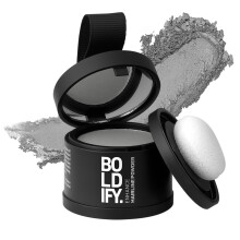 BOLDIFY Hairline Powder - Root Touch Up Hair Color for Gray Coverage - Bald Spot Concealing Hair Powder for Women and Men - 24-Hour Stain-Proof - Grey