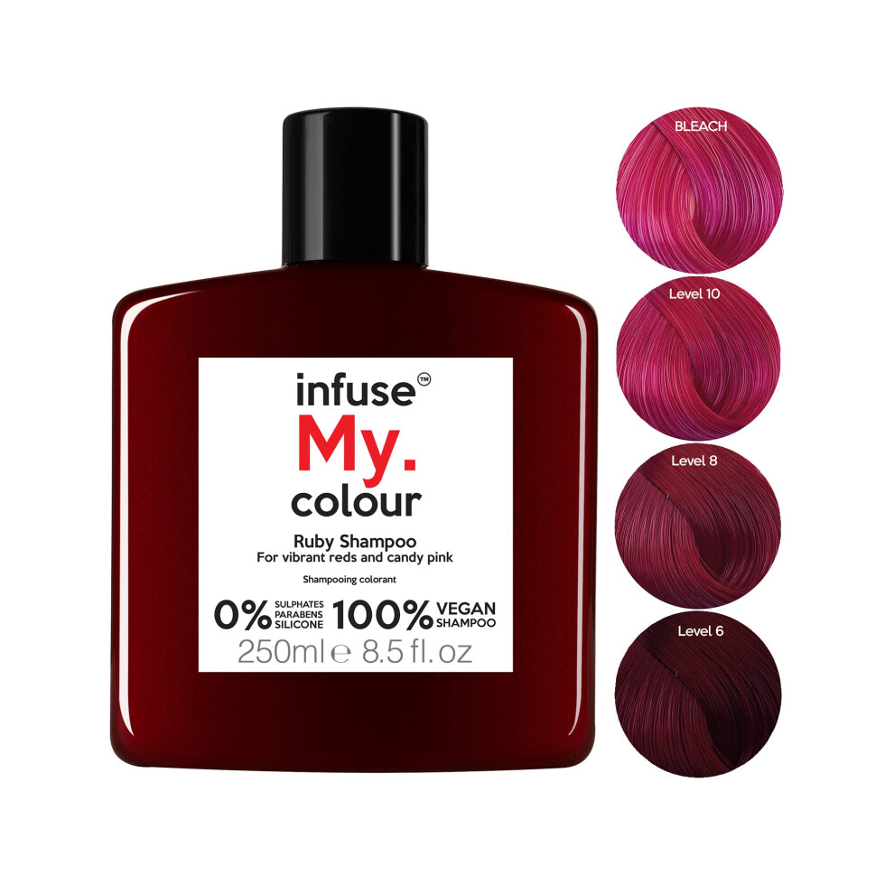 Infuse My. Colour Red/Brown Ruby Shampoo 250Ml