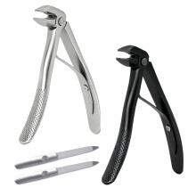 2 PCS Nail Clippers for Seniors, Ergonomic Long Handled Nail Clippers with Catcher, Long Handled Toenail Clipper with 2 Nails File for Thick Toenails