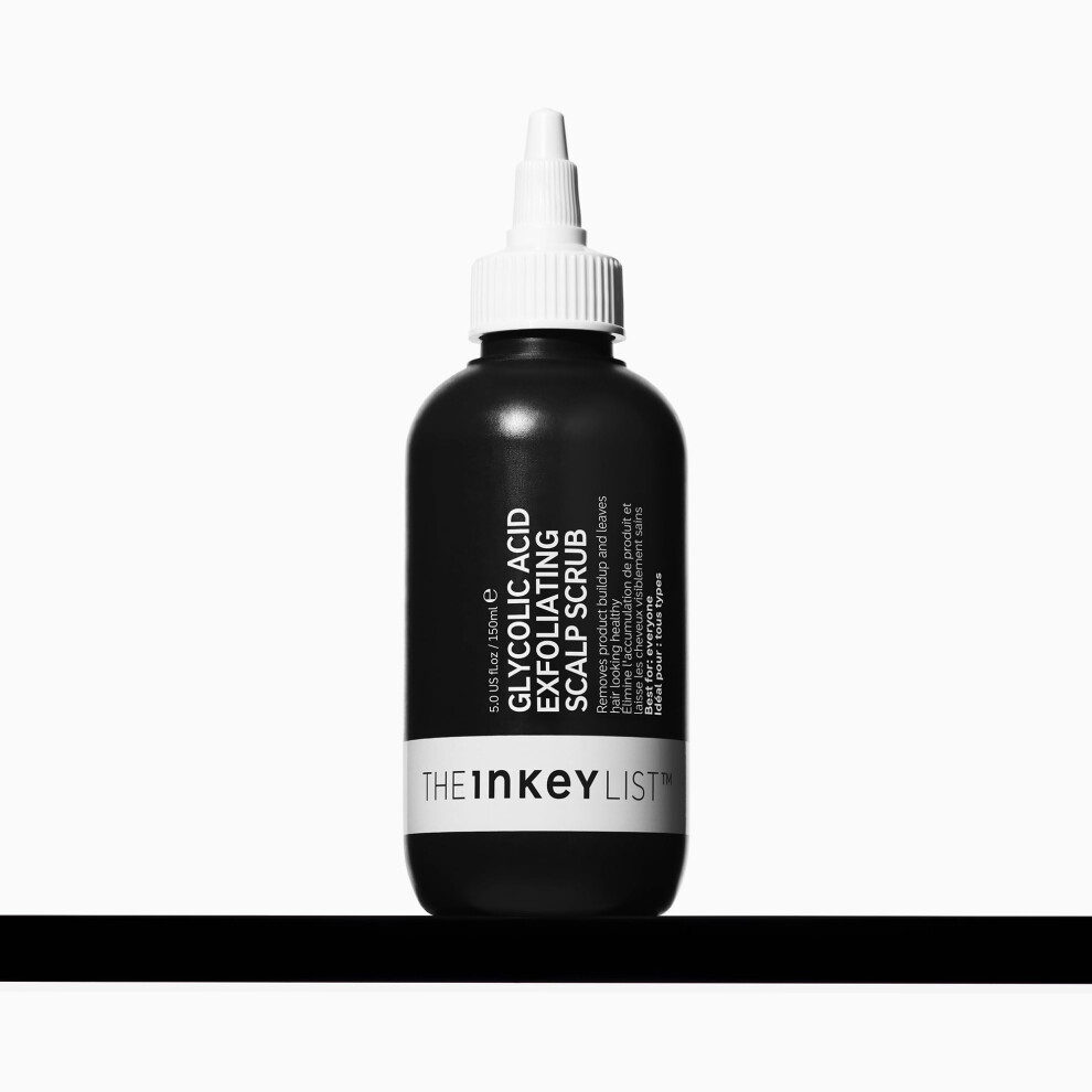 The Inkey List 7% Glycolic Acid Exfoliating Scalp Scrub 150Ml, Removes Product Build Up, Hair Growth, Fragrance Free, Suitable For All Hair Types